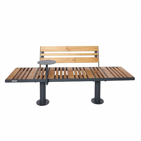 Bench "Star" with backrest and table