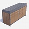 Fencing for containers of solid waste