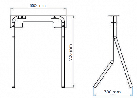 Table Support QUATRO (2 pieces)