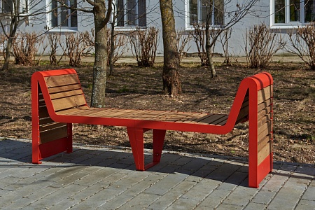 Bench «Infinity wood» (Sun louger)