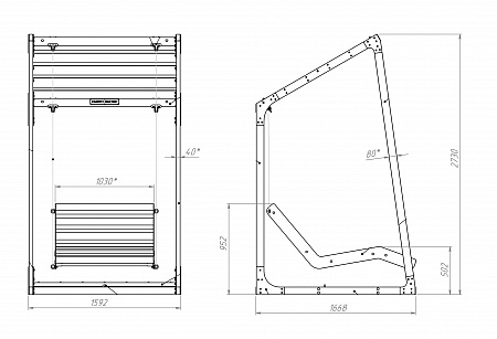 Hanging bench «Lima» (Sun lounger) 