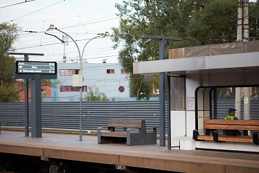 Railway platform, Odintsovo, Moscow region (2020)