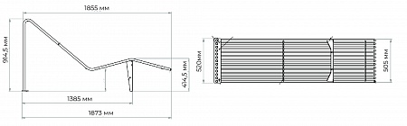 Bench «Infinity» (Sun lounger)