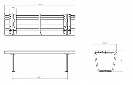 Bench «City life»