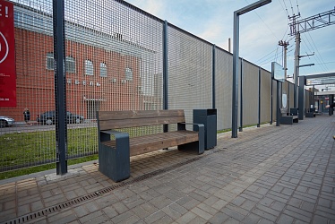 Railway platform, Odintsovo, Moscow region (2020)