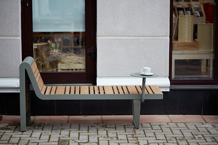 Bench «Infinity wood» (Sun louger)