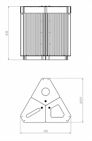 Recycling litter bin «Dallas»