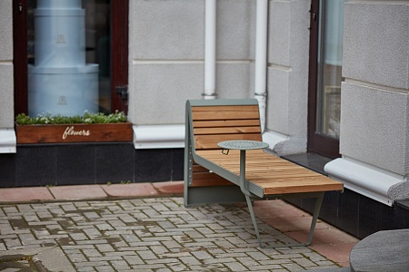 Bench «Infinity wood» (Sun louger)