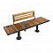 Bench "Star" with backrest and table