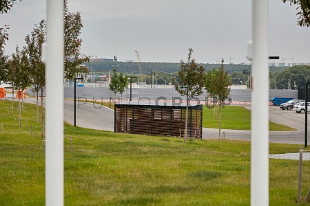 Fencing for containers of solid waste