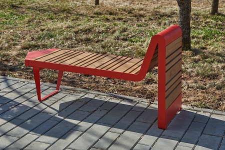 Bench «Infinity wood» (Sun louger)