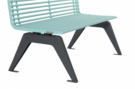 Bench with back "ARIA"