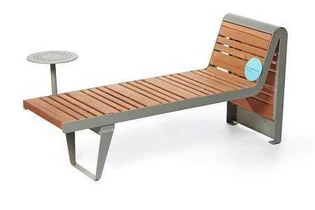 Bench «Infinity wood» (Sun louger)