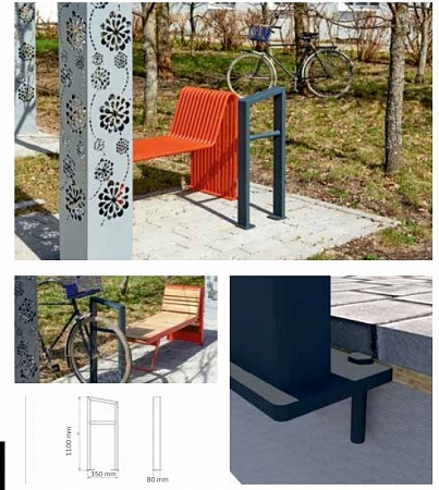 Bike rack «Bicycle» under paving