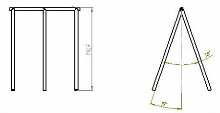 Table Support TRIO (2 pieces)