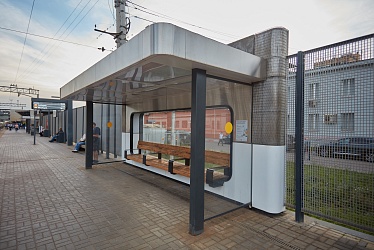 Railway platform, Odintsovo, Moscow region (2020)