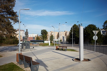 Recreation area of Georgievsky pond, Ruza, Moscow region (2020)