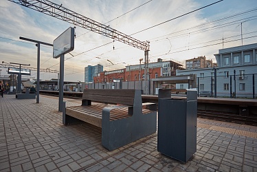 Railway platform, Odintsovo, Moscow region (2020)