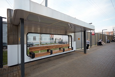 Railway platform, Odintsovo, Moscow region (2020)