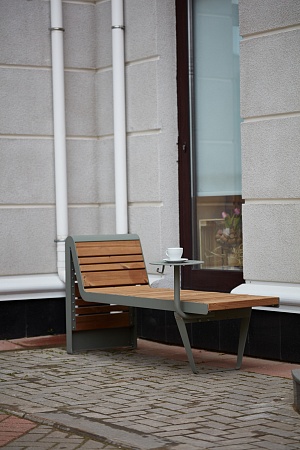 Bench «Infinity wood» (Sun louger)