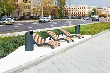 Krasnopresnenskaya embankment, Moscow (2017 year)