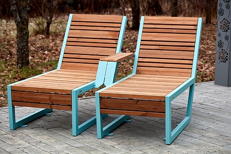 Bench «Boston» (Sun lounger) right armrest