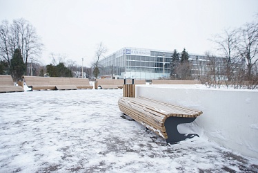 Area at 57 pavilion at VDNKh, Moscow (2016 year)