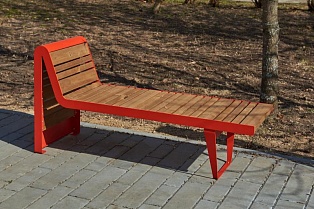 Bench «Infinity wood» (Sun louger)