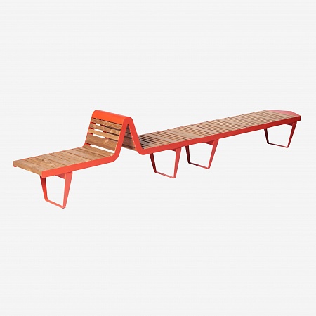 Bench «Infinity wood» (Sun louger)