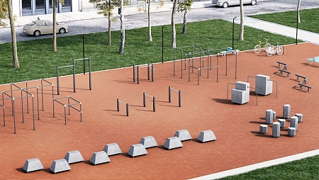 Ready-to-use parkour ground #1