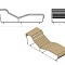 Bench "Lazy River" (Sun lounger)