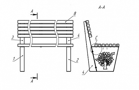 Bench «Tree»